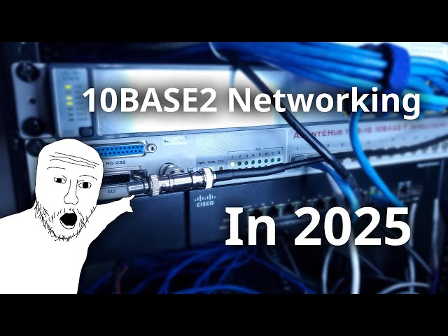 Building an old 90's Network Using 10BASE2 Ethernet Coax!