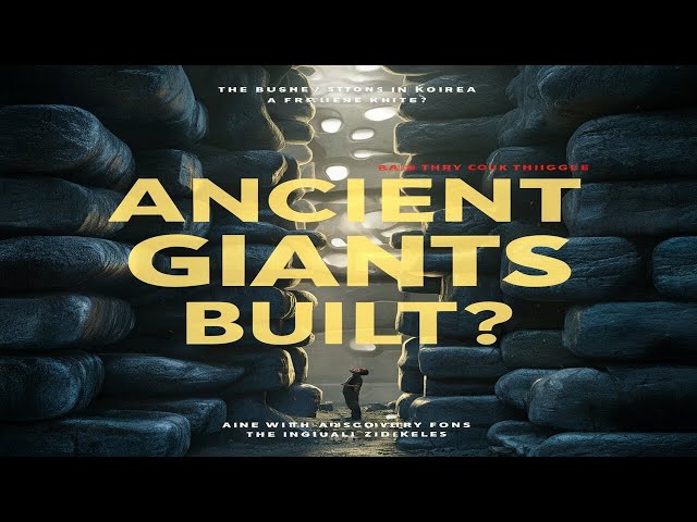 Scientists Discovered a Massive Ancient Structure in Korea Built by Giants