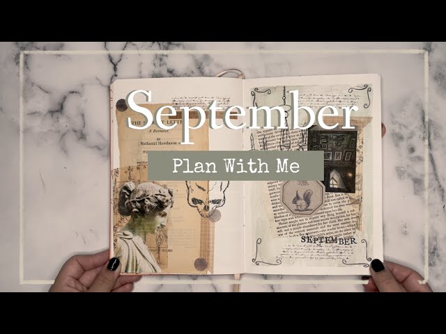 PLAN WITH ME | SEPTEMBER 2021 BULLET JOURNAL SET-UP- Dark Academia ⚰️📚