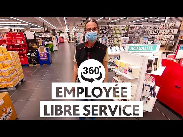 Employée libre service 360° - Le sens du service