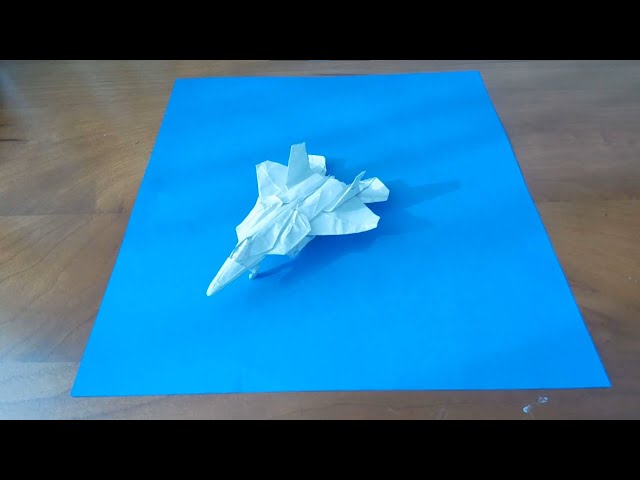 Origami Tutorial | Instructions For Folding An F22 Raptor Fighter Jet Out Of Paper Episode 1