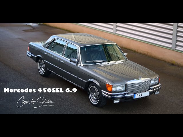 Mercedes 450 SEL 6.9 1977 for sale. We take the car up to 180km/h on autobahn.