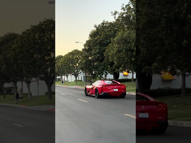 V12 Ferrari 812 Superfast fitted with a Valvetronic Titanium Performance F1 High Pitched Exhaust