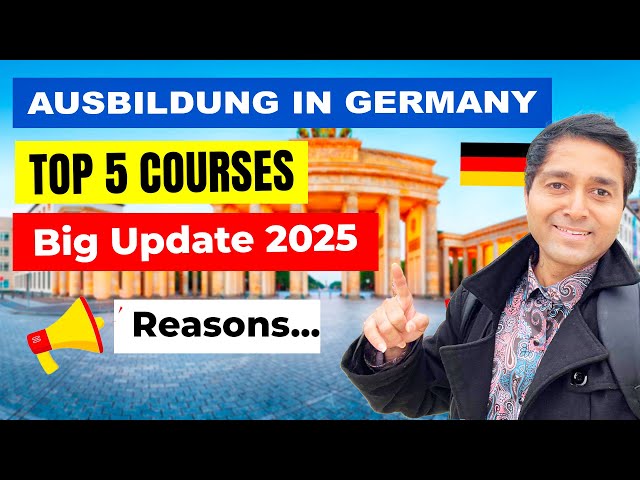 Best 5 Courses 🤩 in Ausbildung | Free Study in Germany 2025 | Vocational Training in Germany |