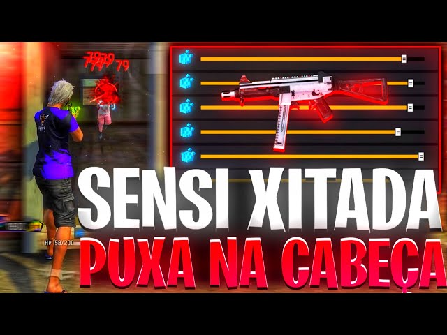 SENSI XITADA !!! ⚙️ QUALQUER CELULAR 🔥 A MELHOR SENSIBILIDADE PARA SUBIR CAPA NO FREE FIRE!