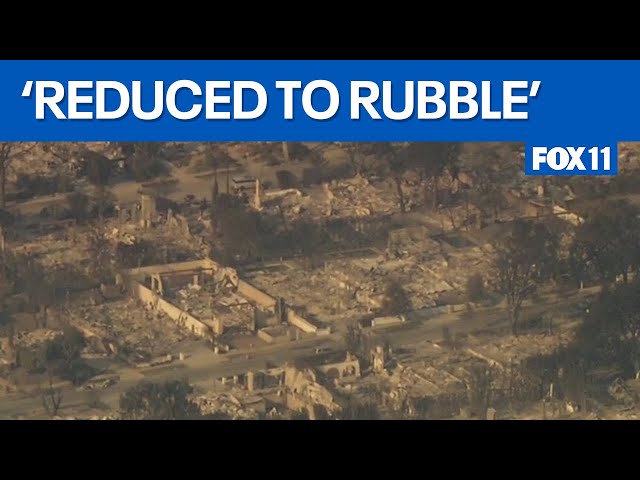 Pacific Palisades neighborhoods destroyed by California fires