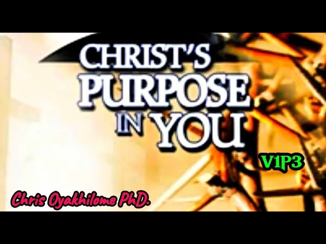 V1P3 || CHRIST'S PURPOSE IN YOU || #pastorchris #christ #purposefulliving #god #spirituality #faith