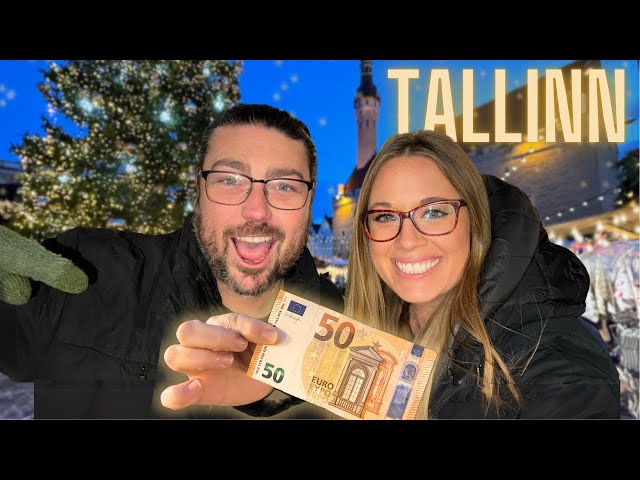 ESTONIA!! €50 Christmas Market FOOD Tour in TALLINN 2024! 🇪🇪