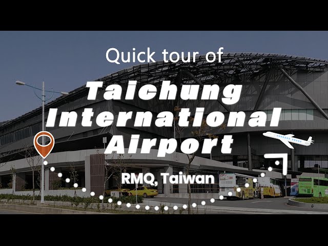 Compact Airport but it has everything you need | Quick tour of Taichung international airport | RMQ