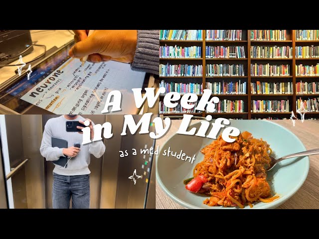 productive study vlog: note taking, cooking, daily routine ~ first week of term at medical school