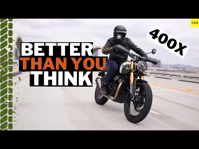 TRIUMPH SCRAMBLER 400X Review | Can it handle the highway?