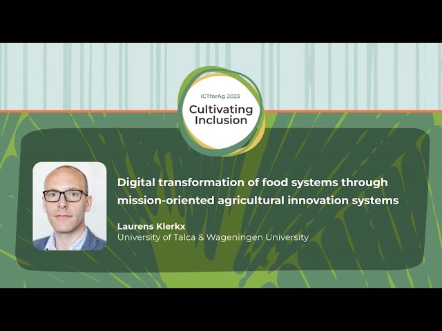 Digital transformation of food systems through mission-oriented agricultural innovation systems