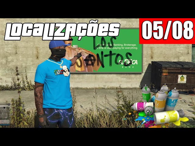 LOCALIZAÇÃO DAS PINCHAÇÕES LS NO GTA ONLINE   05 08 2024