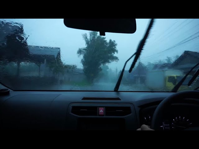 Rainy Drive Ambience 🌧️🚗 | Driving in Rain, Car Driving Sounds for Sleep & Deep Relaxation