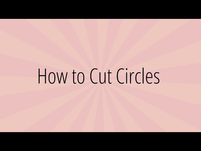 How to Cut Circles in Glass