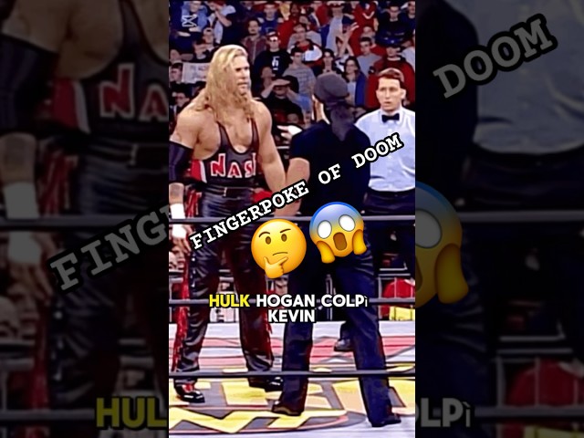 Do you know the Fingerpoke Of Doom?😱🤔#wcw #shorts #wweshorts #hulkhogan #kevinnash #fingerpokeofdoom