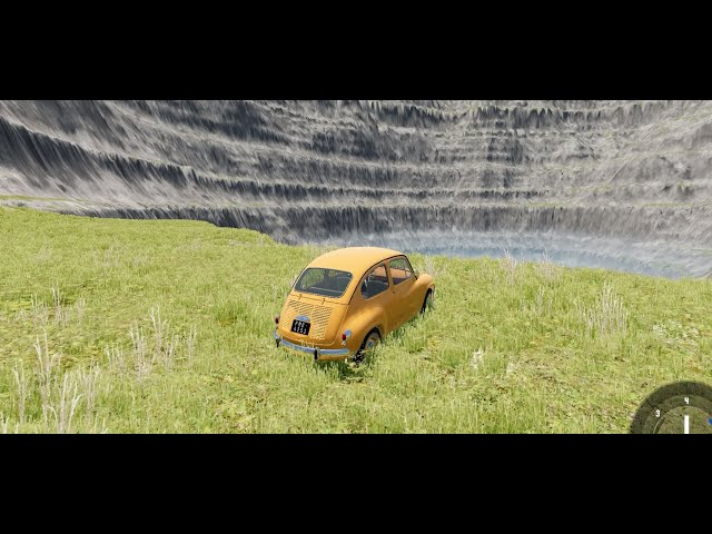 Cristiano Ronaldo vs Messi Car vs Cliff Crashes - BeamNG.drive #shortsfeed