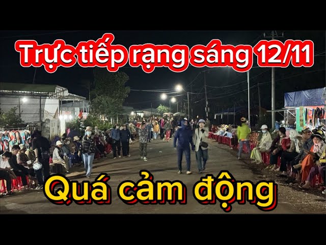 trực tiếp! rạng sáng 12/11 quá đông bà con l quá cảm động