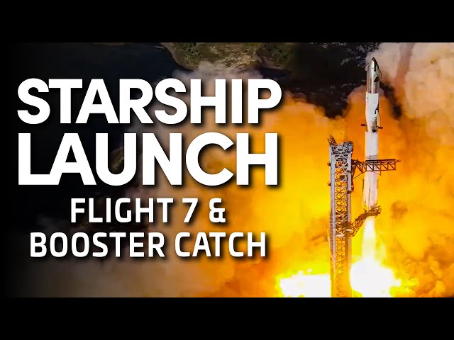 🚀 SpaceX Launches Starship Flight 7 and Attempts Another Booster Catch