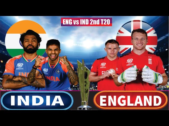 🔴Last 2 Over : India Vs England, 2nd T20 2025