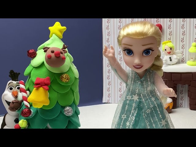 Christmas decorations, Merry Christmas ABC| Elsa and Anna toddlers, Clay Christmas, learn ABC #ep3