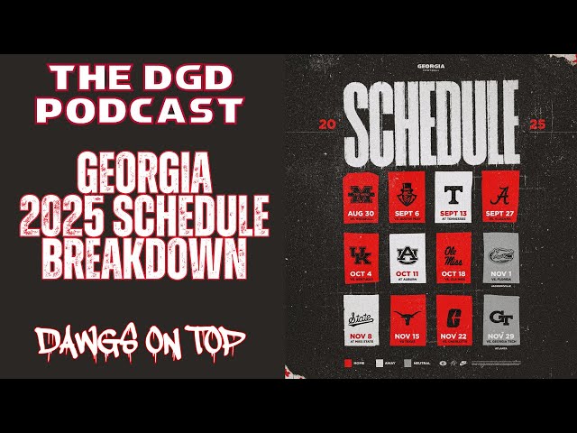 UGA 2025 Football Schedule Breakdown