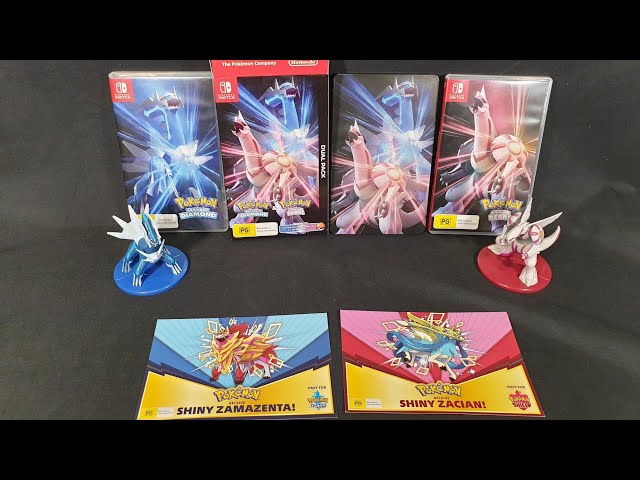 Unboxing: Pokemon Brilliant Diamond & Shining Pearl Dual Pack + Preorder Bonus Steelbook Case + More