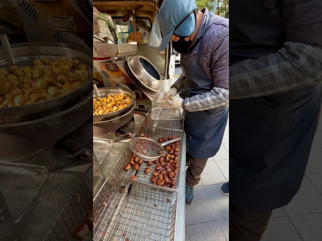 The MASTERFUL Art of Chestnut Roasting in Seoul!