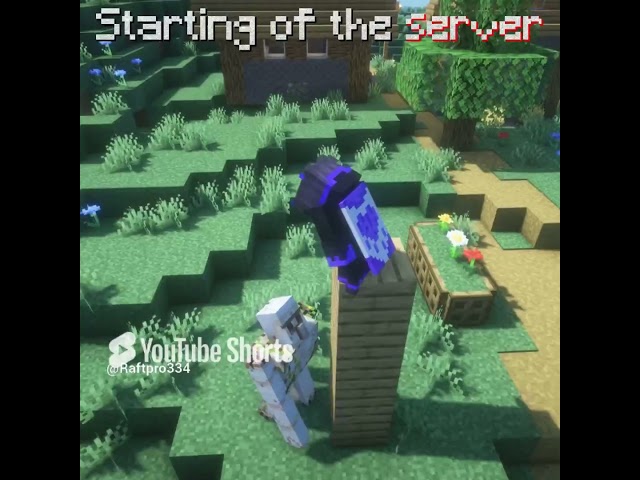 Starting of the server  #trendingvideos #minecraft #wardenfight #edit #wardenvs