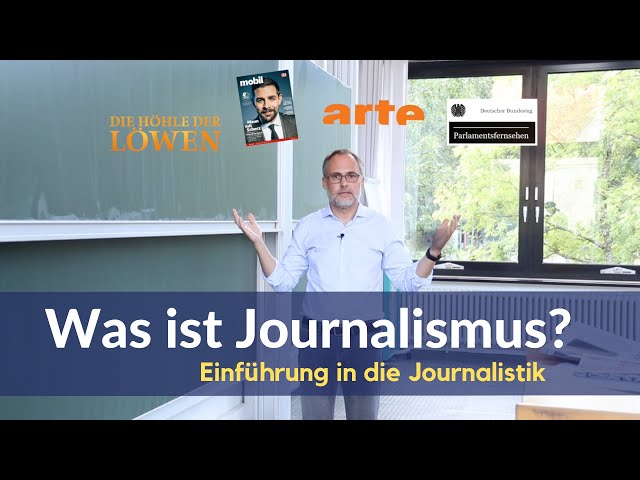 #01 Einführung in die Journalistik: Was ist Journalismus?