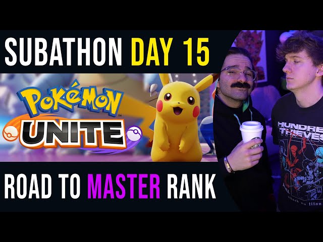 Beginner to Master Rank in 1 Day!! Pokemon Unite | Subathon Day 15