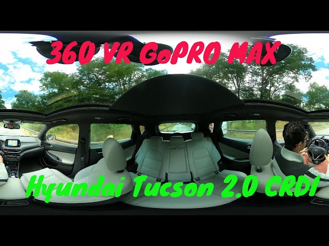 Hyundai Tucson 2.0 CRDI 48V 185 HP GoPro Max 360 VR 4K POV - test drive