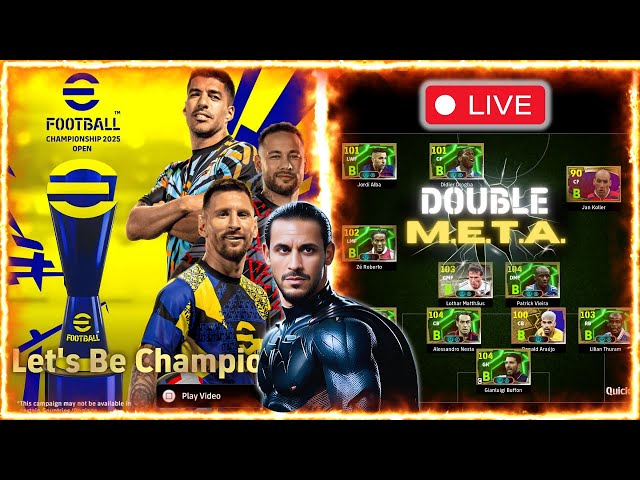 Can I Qualify for the World Championship with DOUBLE M.E.T.A.? 🏆 eFootball LIVE with Mednasah 🔴