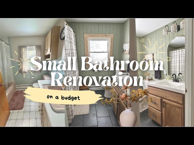 DIY SMALL BATHROOM MAKEOVER on a budget | BATHROOM REMODEL | KIDS BATHROOM MAKEOVER