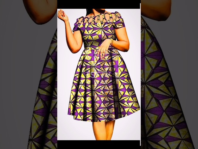 Latest And Trending African Print Ankara Mid Dresses #shorts #africanfashion #ankara