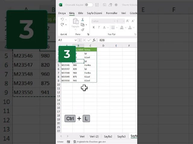 Excel’de Mutlaka Öğrenmeniz Gereken 5 Harika Kısayol! @oguzhancolak