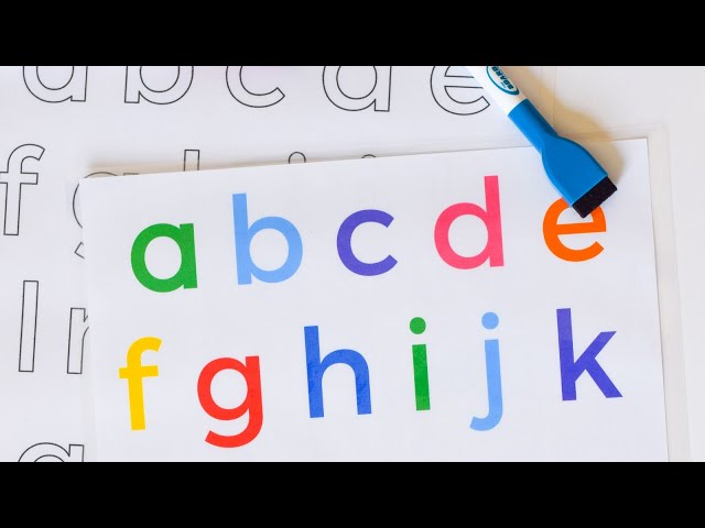 E.J Practicing Letter Names and Shapes: Lowercase Letters- K. Gray