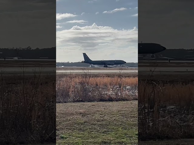 KC-135R Landing at KCHS; #aviation #boeing #707 #usaf #kc135 #planespotting #militaryaircraft #plane