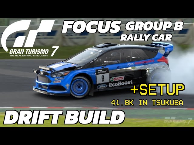 Ford Focus Gr. B Rally Car Drift Setup Gran Turismo 7