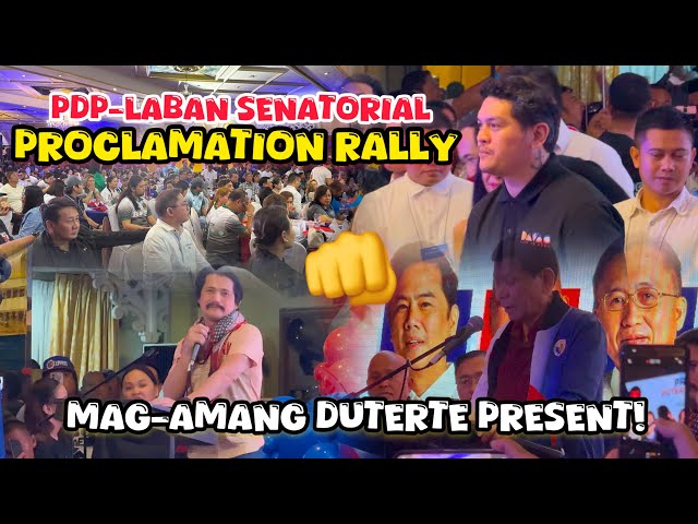 MAG-AMANG DUTERTE PRESENT SA PDP-LABAN SENATORIAL PROCLAMATION RALLY!