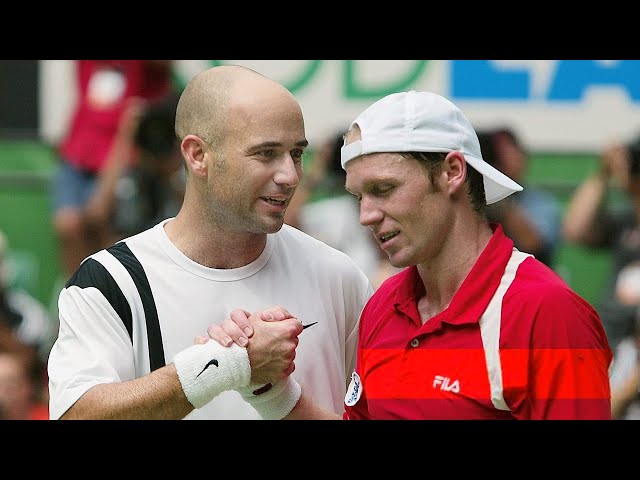 Andre Agassi vs Rainer Schuettler 2003 Australian Open Final Highlights