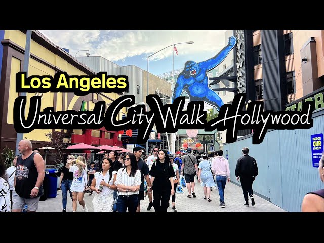 Universal CityWalk Hollywood Walking Tour 🇺🇸 Los Angeles, California, USA, Travel Guide, [4K HDR]