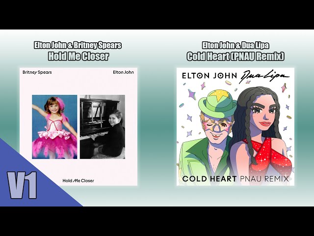 Elton John, Britney Spears & Dua Lipa - Hold Me Closer / Cold Heart (Mashup V1)