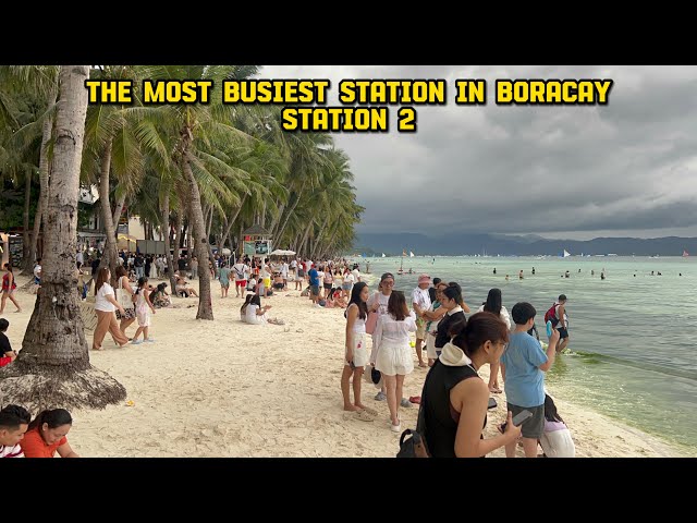 Look BORACAY Philippines | Today February 7 2025 | Station 2 | White Beach | Numerous Tourists