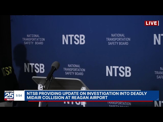 NTSB providing update on investigation into deadly midair collision at Reagan Airport