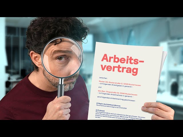 PRÜFE jetzt deinen neuen ARBEITSVERTRAG 📝✅