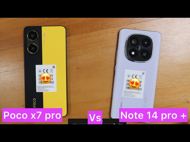 POCO X7 PRO FRENTE AL XIAOMI REDMI NOTE 14 PRO PLUS [ test de rendimiento ] prueba de potencia