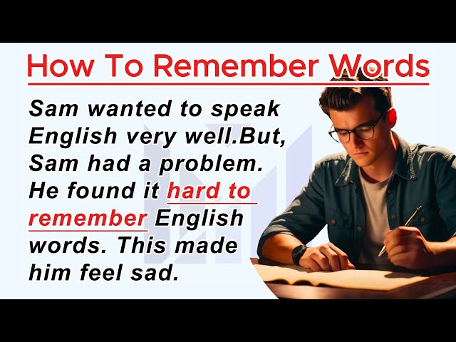 How To Memorize Words | Improve Your English | Learn English Speaking | English story