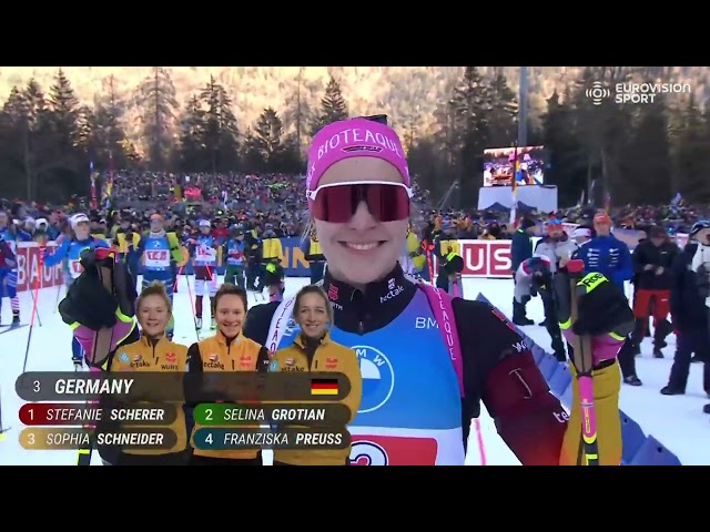 Biathlon World Cup 24-25, Race 32, Relay Women, Ruhpolding, Germany