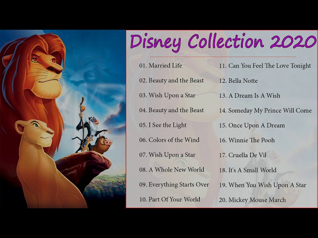 The Ultimate Disney Classic Songs Playlist With Lyrics 2020   Disney Soundtracks Playlist 2020